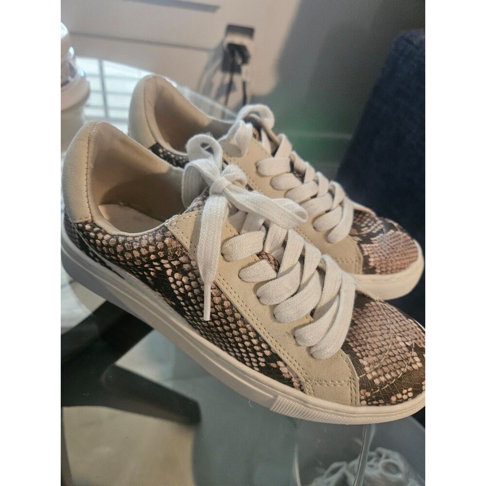 Universal Thread Womens Brittin Lace Up Snake Print Sneakers Gray Choose Size 6